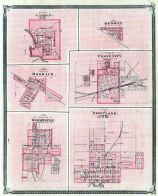 Camden, Redkey, Dunkirk, Union City, Winchester, Portland, Indiana State Atlas 1876